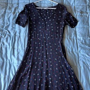 Floral Navy Casual Dress Size 8